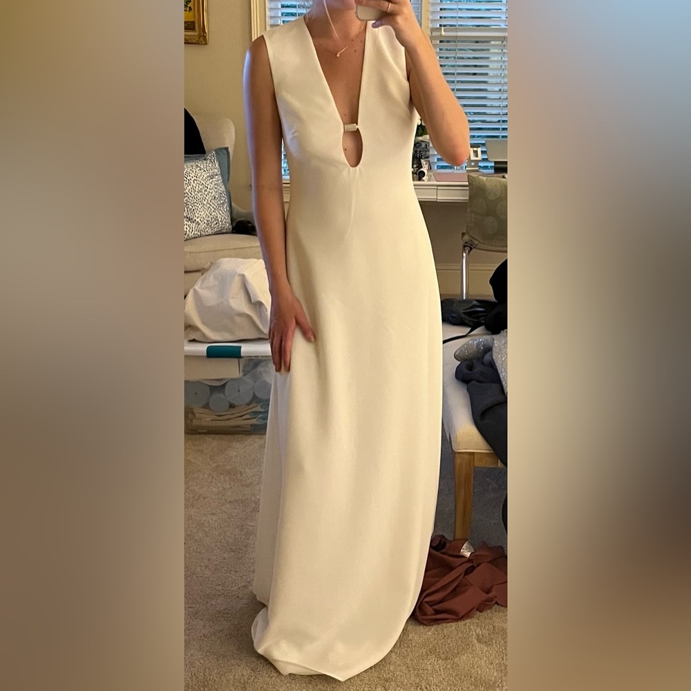 HALSTON RENÉE GOWN IN STRETCH CREPE - Picture 8 of 10